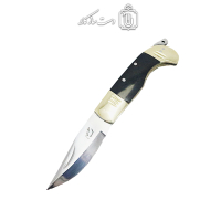 چاقوی دنده ای کوچک زنجان 18 سانتیمتری دسته مشکی کد SHN-32