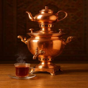 سماور مسی زنجان؛ از نماد فرهنگ ایرانی تا انتخابی برای خانه‌های مدرن