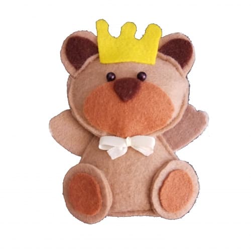 عروسک نمدی خرسی دست دوز کد SG-72