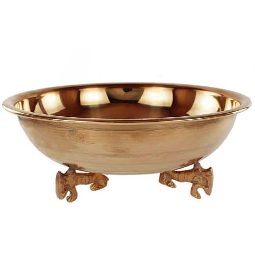 کاسه مسی ساده سه پایه کد SG-141