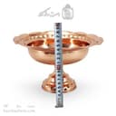 آجیل خوری مسی جدید پایه دار فضلی قطر 25 سانتیمتری کد AH-122