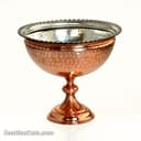 آجیل خوری مسی پایه دار زنجان سایز کوچک کد NZ-25