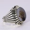 انگشتر نقره مردانه شجر اصل با رکاب ریخته تک درخت کد RN-20