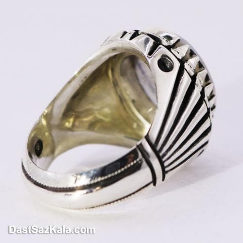 انگشتر نقره مردانه شجر اصل با رکاب ریخته تک درخت کد RN-20