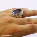 انگشتر نقره مردانه شجر با رکاب شیخ احمد مدل بوته درخت RN-16