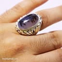 انگشتر نقره مردانه شجر با رکاب شیخ احمد مدل بوته درخت RN-16