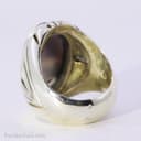 انگشتر نقره مردانه شجر با رکاب شیخ احمد مدل بوته درخت RN-16