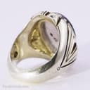 انگشتر نقره مردانه شجر اصل با رکاب شیخ احمد تک درخت کد RN-17