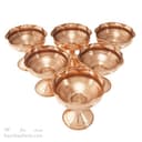 ست هفت سین و بستنی خوری مسی زنجان قطر 10سانتی 6 تایی AH-60