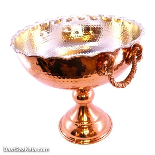 میوه خوری مسی پایه دار زنجان سایز 1 کد SHH-75