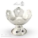 ست هفت سین و بستنی خوری مسی سفید مدل ستاره ای 6 تایی AH-62