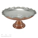 سرویس پذیرایی مسی پایه دار داخل سفید نانو شده 5 تیکه AH-100