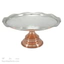 سرویس پذیرایی مسی پایه دار داخل سفید نانو شده 5 تیکه AH-100