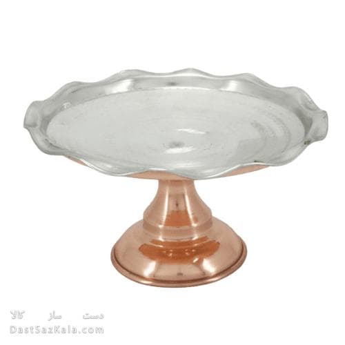 سرویس پذیرایی مسی پایه دار داخل سفید نانو شده 5 تیکه AH-100