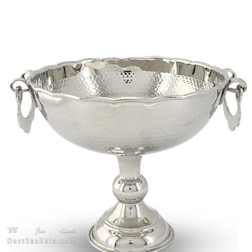 سرویس پذیرایی مسی پایه دار سفید مدل گوشواره دار 5 سایز AH-23