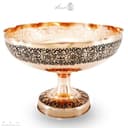 سرویس پذیرایی مسی گل رز قلم کاری شده 4 تیکه کد PA-67