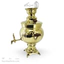 سماور برنجی زغالی آینه ای زنجان 6 لیتری کد AH-145