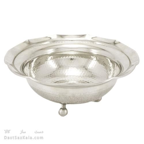 شکلات خوری مسی سفید سه پایه کوتاه جدید 20 سانتیمتری کد AH-94