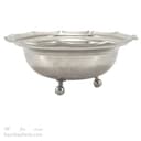 شکلات خوری مسی سفید سه پایه کوتاه جدید 20 سانتیمتری کد AH-94