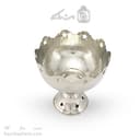 شکلات خوری مسی سفید پایه دار مدل ستاره ای 16 سانتی کد AH-36