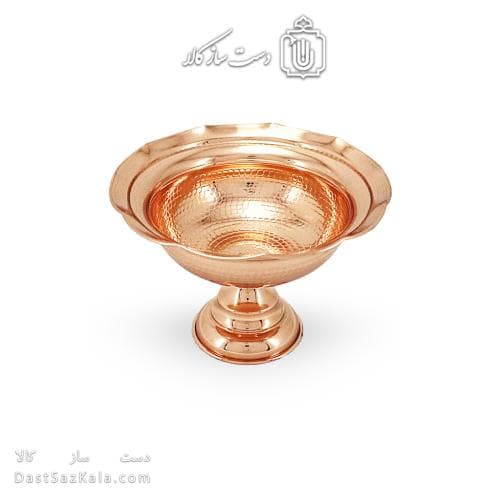 شکلات خوری مسی پایه دار زنجان به قطر 20 سانتیمتری کد AH-128