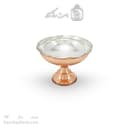 شکلات خوری مسی پایه دار زنجان مدل خورشیدی کد AAS-15