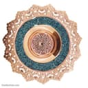 شیرینی خوری فیروزه کوبی مسی پایه دار کد MJ-61