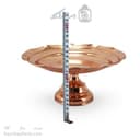 شیرینی خوری مسی پایه دار زنجان قطر 25 سانتیمتری کد AH-127