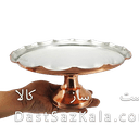 شیرینی خوری مسی پایه دار زنجان مدل خورشیدی کد AAS-12