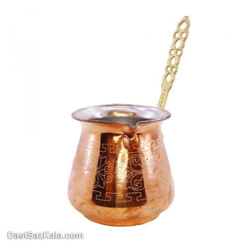 شیر جوش مسی زنجان طرح دار متوسط کد SSH-13