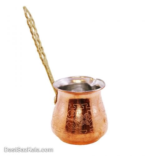 شیر جوش مسی زنجان طرح دار سایز کوچک کد SSH-22