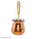 شیر جوش مسی زنجان طرح دار سایز کوچک کد SSH-22