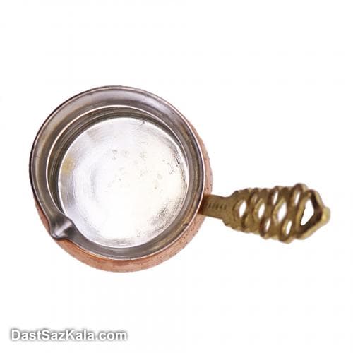 شیر جوش مسی زنجان طرح دار سایز کوچک کد SSH-22