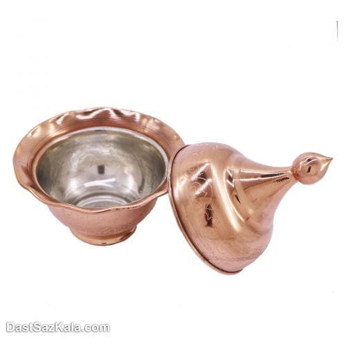 قندان مسی بدون پایه مدل کلاه فرنگی کد AM-16