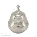 قندان مسی سفید زنجان به ارتفاع 14 سانتیمتر کد AH-89