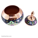 قندان مسی طرح سیب مدل پرداز نانو شده 24 سانتیمتری کد MJ-11