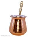 شیر جوش مسی زنجان دسته برنجی سایز بزرگ کد SSH-16