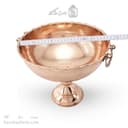 میوه خوری مسی بزرگ پایه دار گوشواره ای قطر 27 سانتی کد AH-52