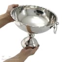 میوه خوری مسی سفید بزرگ مدل گوشواره ای قطر 27 سانتی کد AH-57