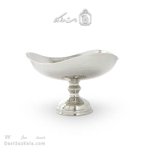 میوه خوری مسی سفید زنجان مدل سه گوش نانو شده 28 سانتی AH-31