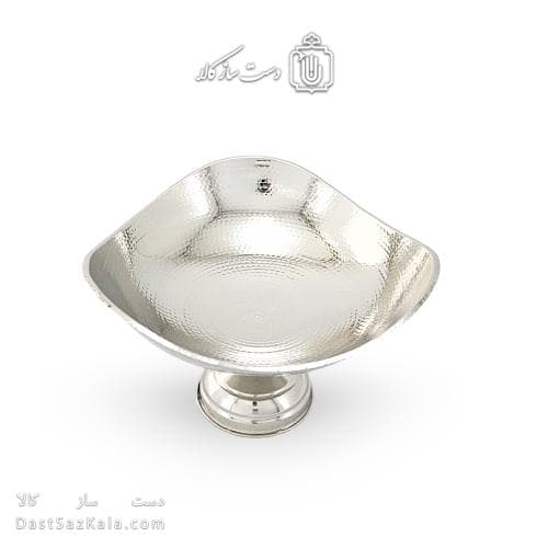 میوه خوری مسی سفید زنجان مدل سه گوش نانو شده 28 سانتی AH-31