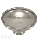 میوه خوری مسی سفید پایه دار مدل لبه چین 26 سانتی کد AH-48