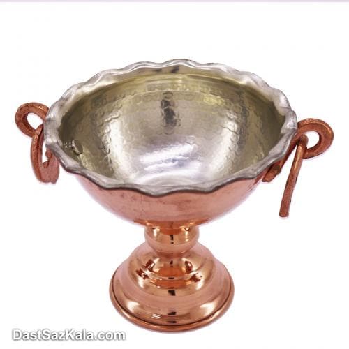 کاسه مسی پایه دار نقلی زنجان کد AM-15