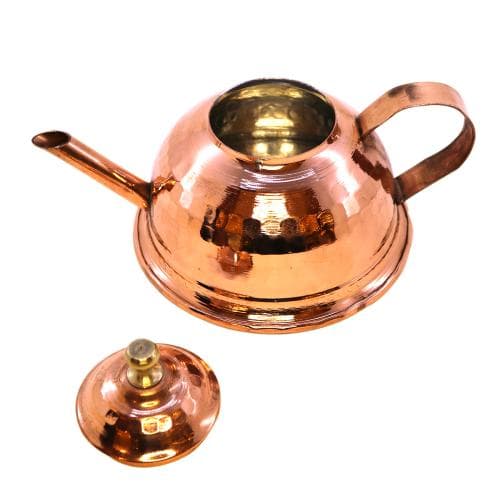 زعفران دم کن مسی چکشی بزرگ کد SSH-39