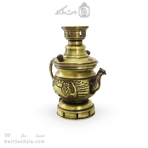 کتری شکاری برنجی آنتیک 1.5 لیتری کد AH-149