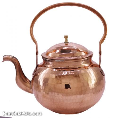 کتری مسی بزرگ زنجان مدل توپی کد AH-10