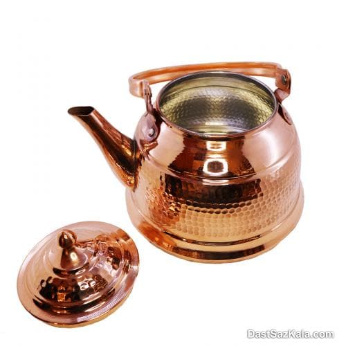 کتری مسی زنجان چکش کاری شده مدل میراث کد SSH-30