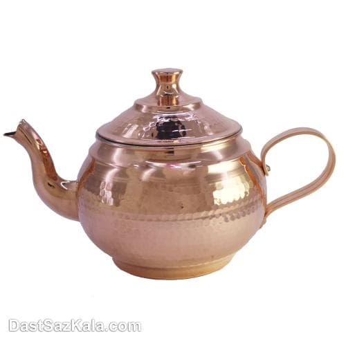 کتری و قوری مسی اصل زنجان مدل نفیس چکشی کد AH-13