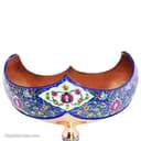 کشکول مسی پایه دار چکشی طرح پرداز نانو شده سایز 3 کد MJ-42