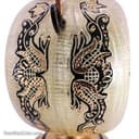 گلدان مسی الماس تراش نقره کوبی شده 40 سانتی کد MJ-101